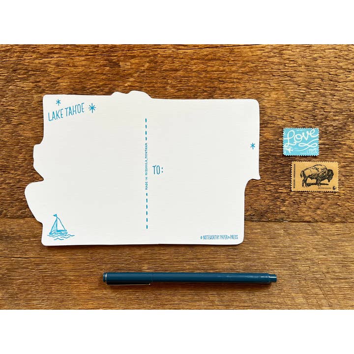Noteworthy Paper & Press – wholesale Postcard – Lake Tahoe Postcard4