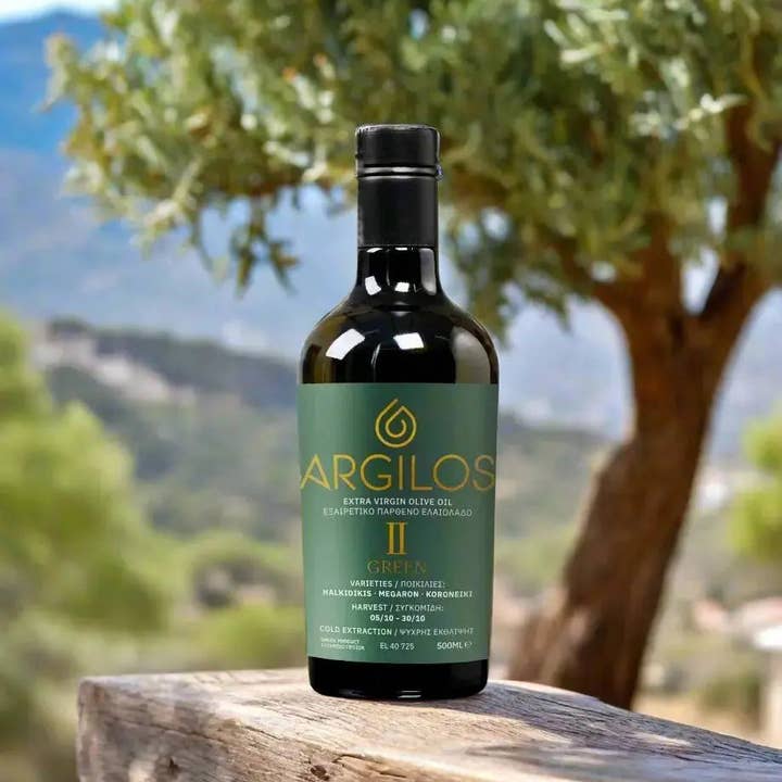 ARGILOS - Wholesale Olive Oil - ARGILOS II GREEN Greek Extra Virgin Olive Oil (500ml)1
