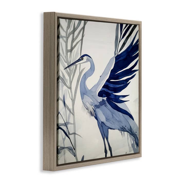 Stupell Industries – wholesale Wall sign – Whimsical Blue Heron - Framed Wall Art18