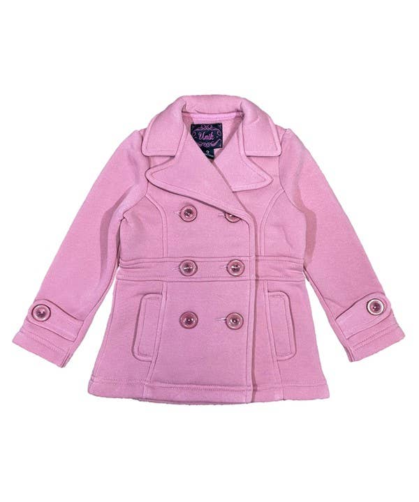 Unik - Vente Manteau – enfant - Manteau en polaire pour filles avec boutons S-XL6