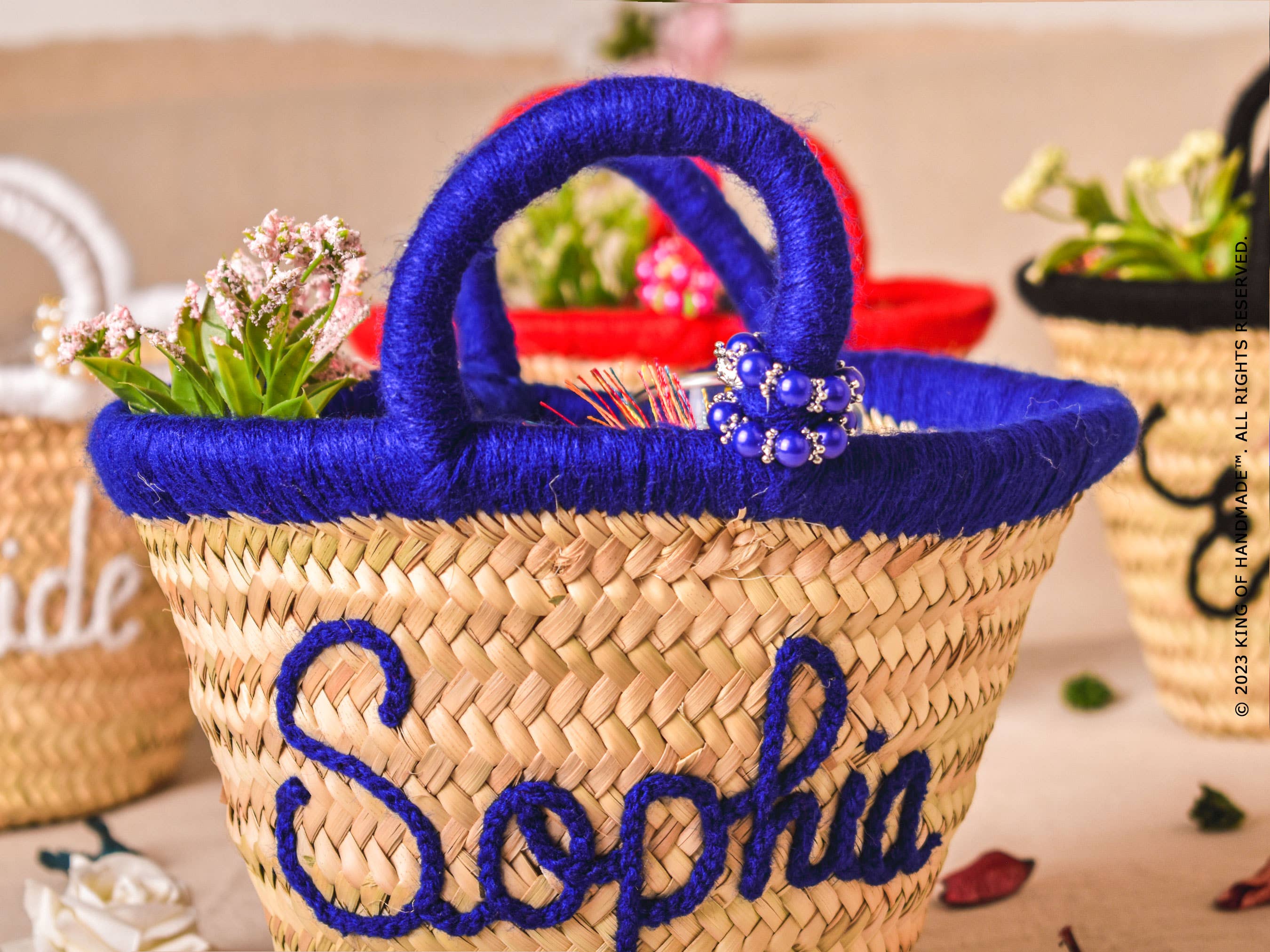 King Of Handmade - Wholesale Beach Bag - Custom embroidered handbags For Bride, Bridal party Gift12