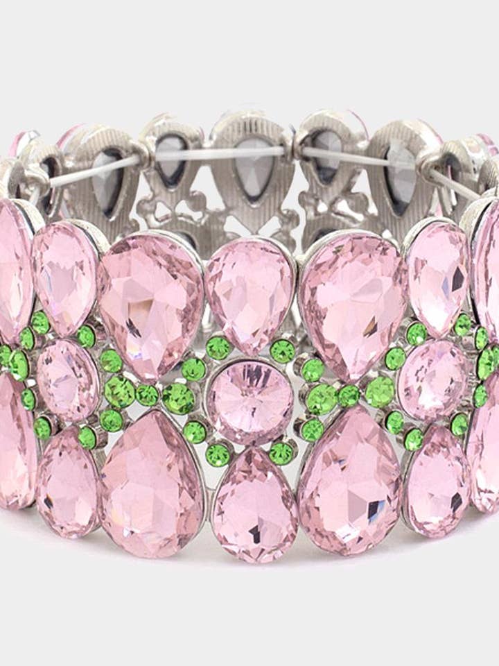 TEARDROP PATTERN RHINESTONE BRACELET FB-1128 for wholesale by anbfashion