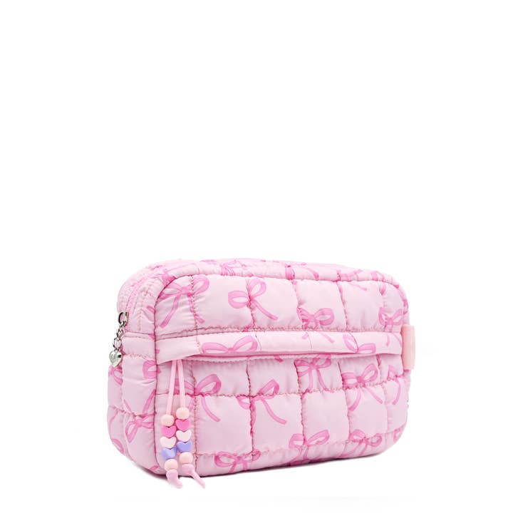 OMG Accessories - Wholesale Crossbody bag – kids - Quilted Scrunchies Bow Printed Pouch2