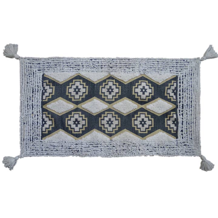 Accent Rug with corner fringes (25" x 45") for wholesale by Vibhsa