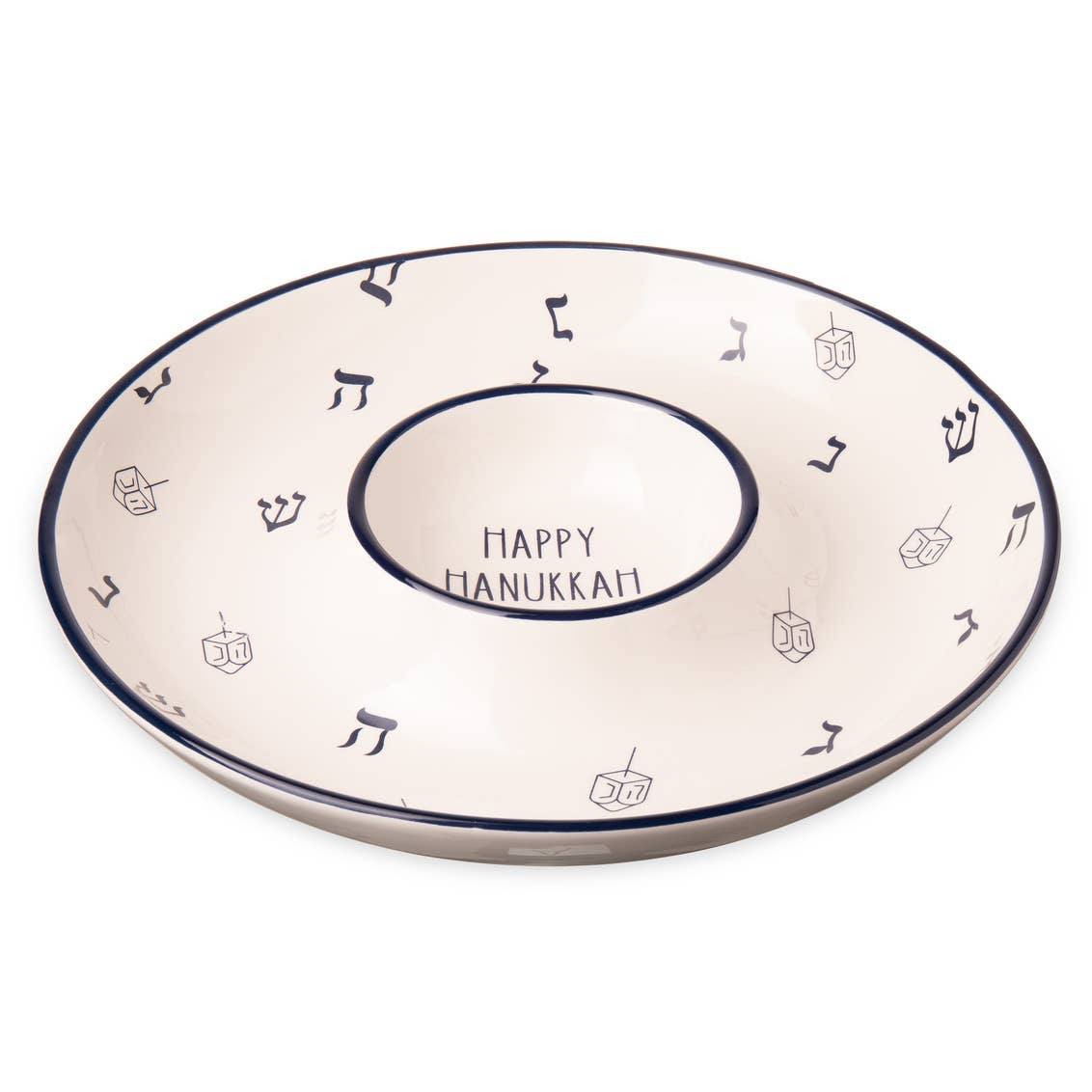 Godinger - Wholesale Appetizer Serveware - Hanukkah Chip & Dip Tray 1