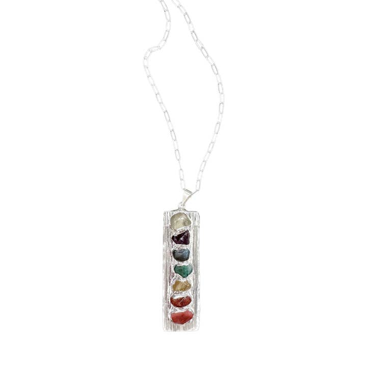 Seleniet Spirit Chakra zilveren ketting voor wholesale door Gillian Inspired Designs