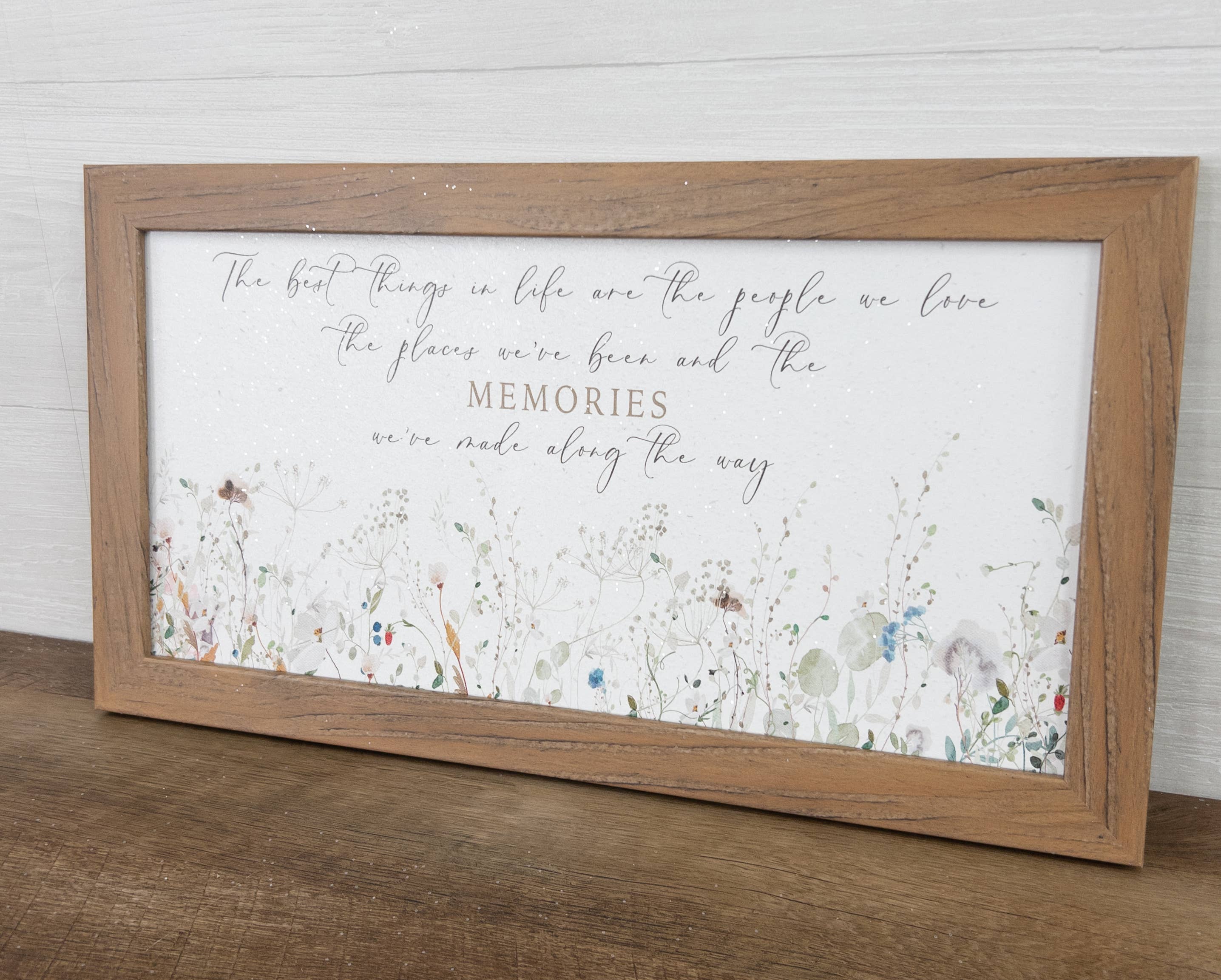 Summer Snow Art - Wholesale Sign - The Best Things In Life People Places Memories Art Sign1