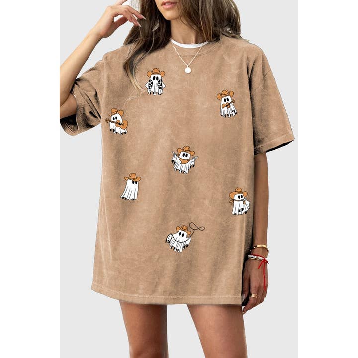 HRTandLUV - Wholesale T-Shirt (Graphic) - Women's - COWBOY GHOSTS OVERSIZED GRAPHIC TEE2
