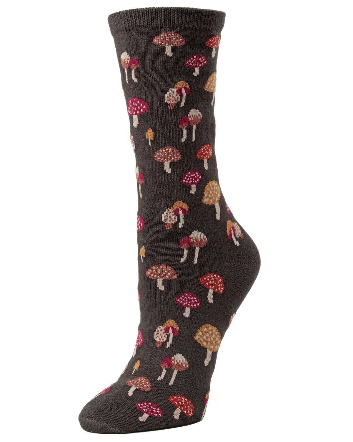 Infinity Classics International Inc. - Wholesale Socks - Women's - Mushroom Field Bamboo Blend Crew Sock2
