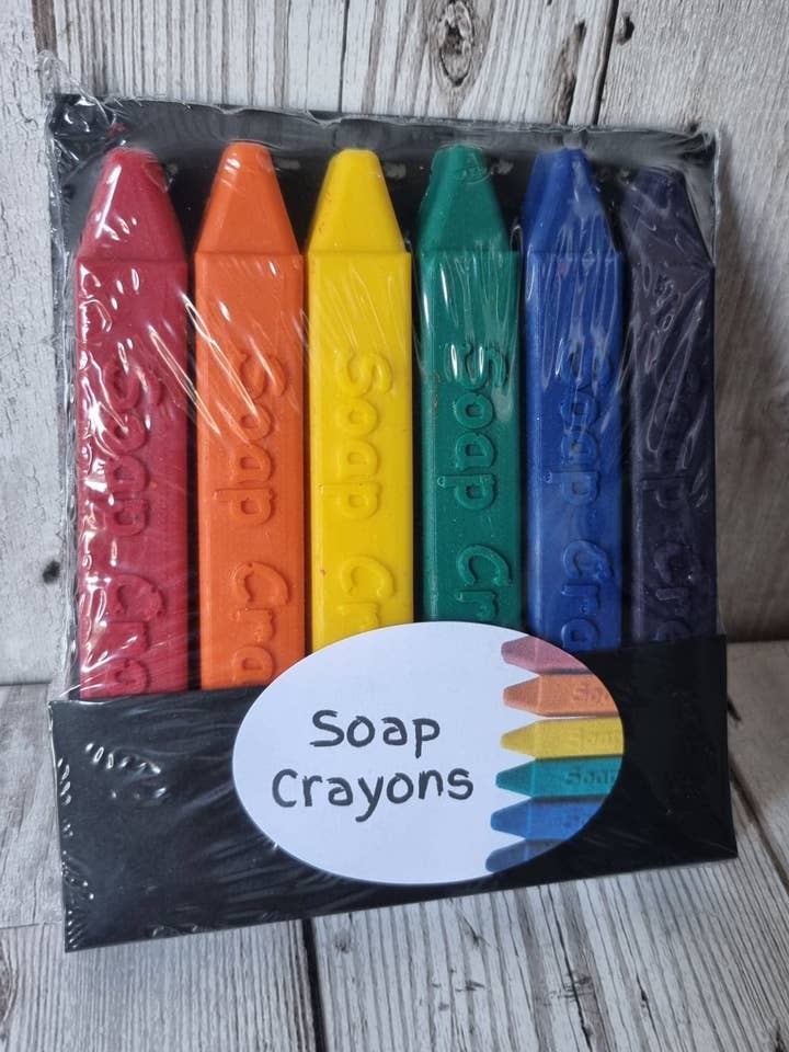 Set di 6 pastelli per sapone per la vendita all'ingrosso da parte di The Soap Sisters