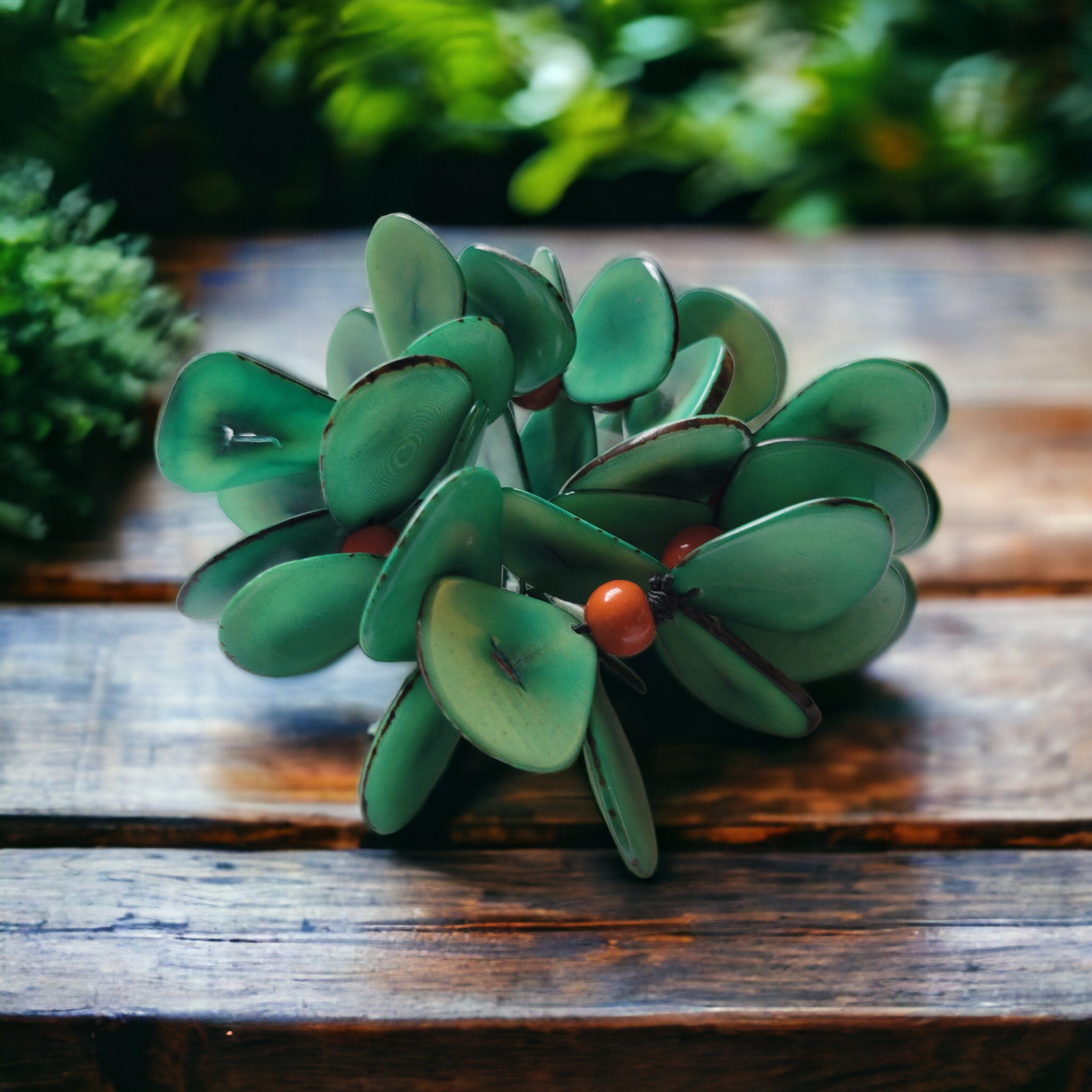 Organic jewelry by Allie – Großhandel Perlenarmband – Oahu Lei-Stil Tagua-Armband Insel-Strand-Schmuck9