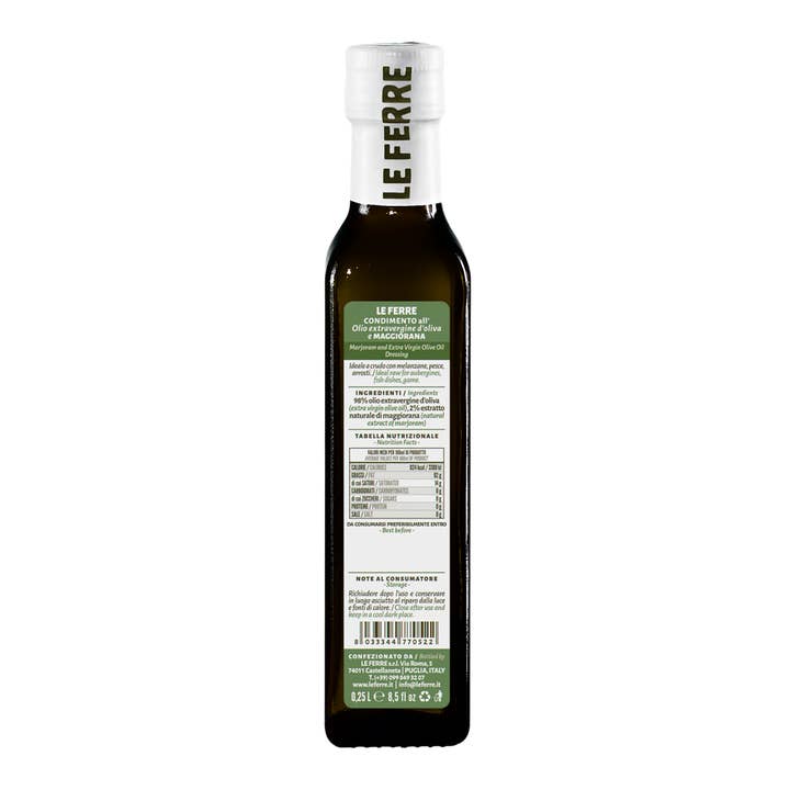 Le Ferre – wholesale Olive oil – MARJORAM & Extra Virgin Olive Oil1