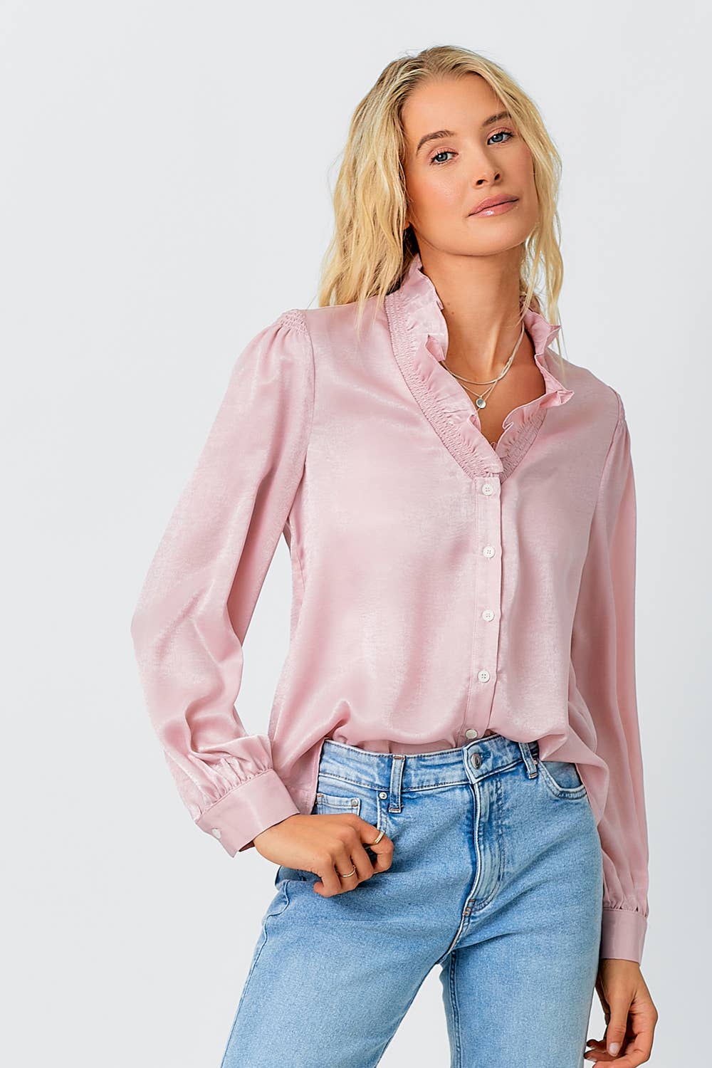 Mystree - Wholesale Blouse - Women's - 60449 Ruffled Collar Blouse14