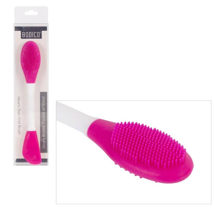 Bodico, Duo-End Silicone Brush 15X3cm for wholesale by Bodico