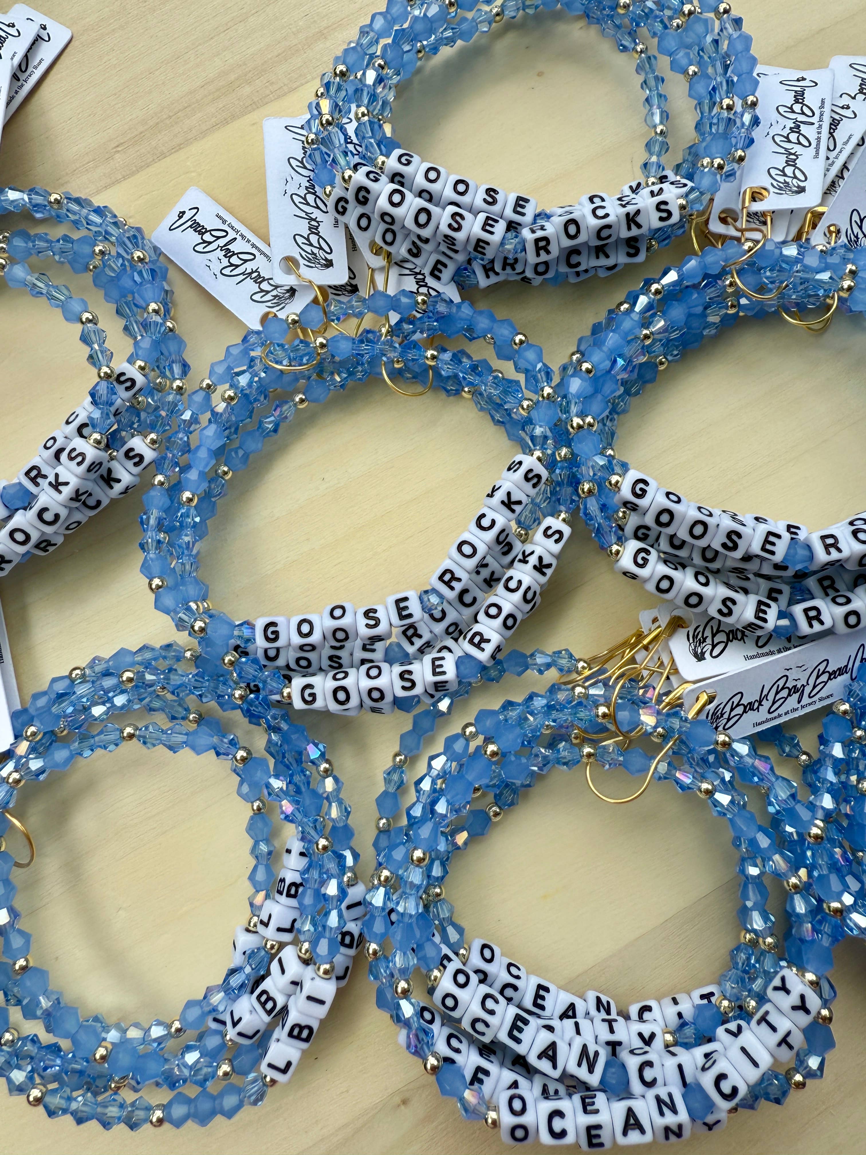 Back Bay Bead Company - Wholesale Beaded Bracelet - Personalized Word Bracelet Affirmation Custom Town Bracelet 1