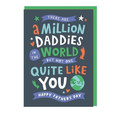 Eine Million Papas Vatertagskarte für den Großhandel von Dotty Black