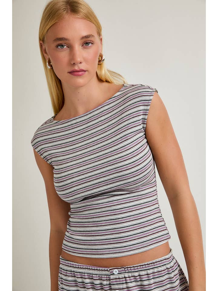 LE LIS - Wholesale Knit Top - Women's - BOAT NECK KNIT TOP4