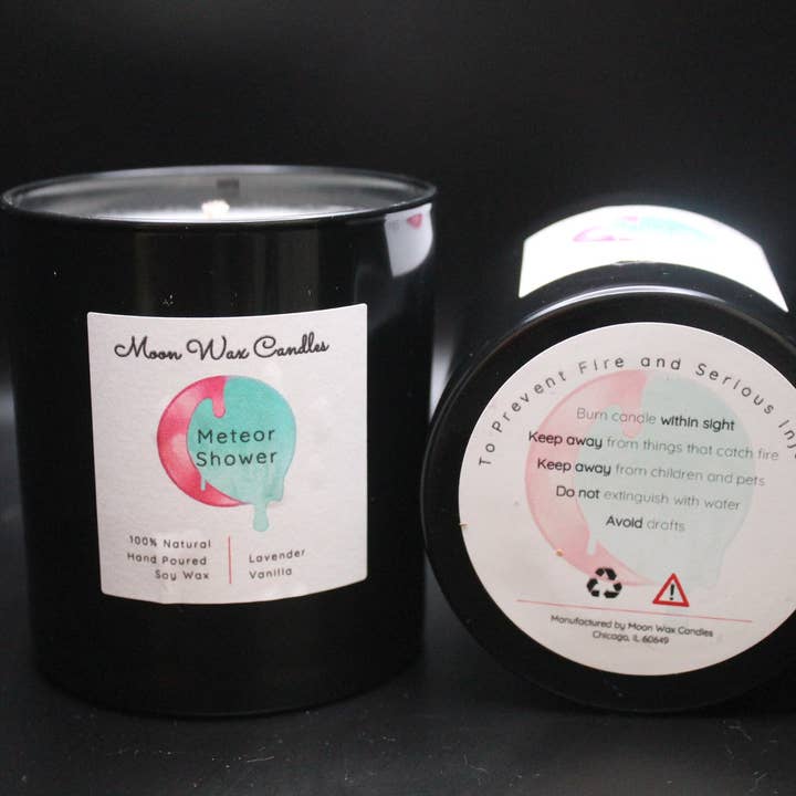 Meteor Shower Candle - Lavender + Vanilla for wholesale by Moon Wax Candles