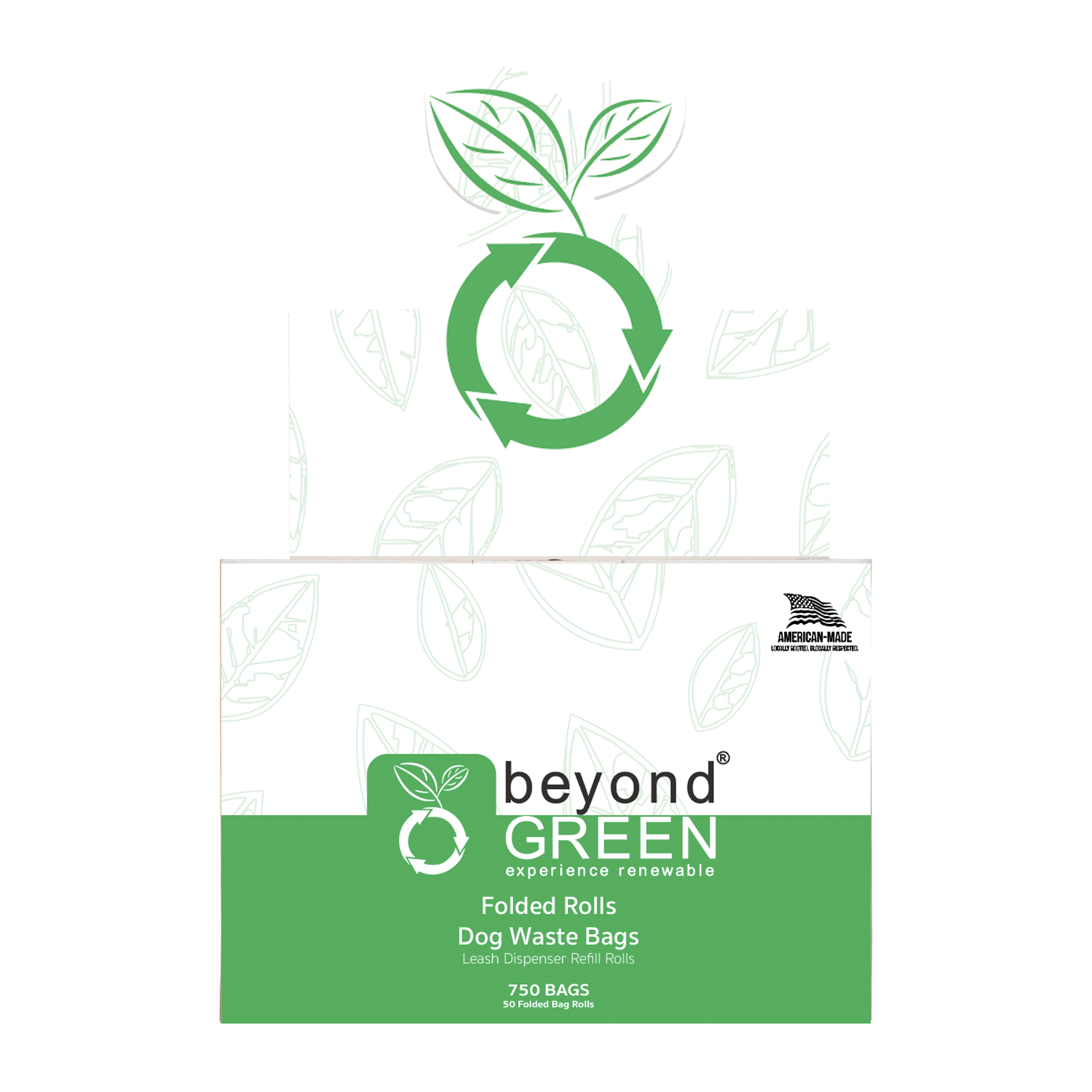 beyondGREEN biotech, Inc. – wholesale Bajspåse – Hundpåsar, 750-pack — Påfyllningsrullar för koppelhållare1