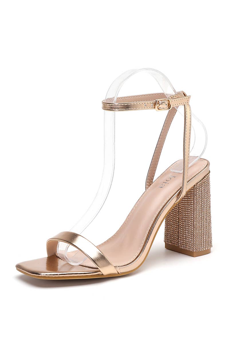 Joia Paris - Venta al por mayor Zapatos de tacón - Mujer - Sandalias con tacón y strass con correas ajustables H8-3633