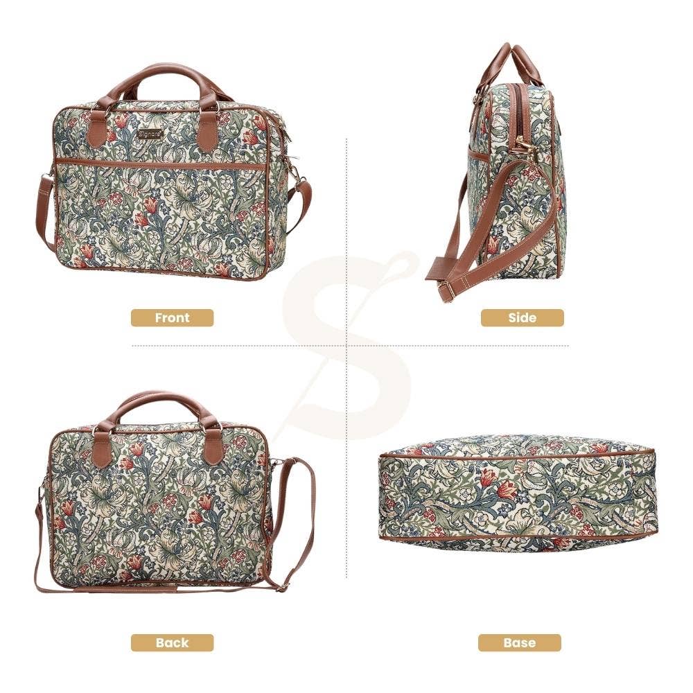 SignareArt - Wholesale Laptop Bag - Women's - CPU-GLILY | William Morris Golden Lily Computer Laptop Bag Case 15.6"1