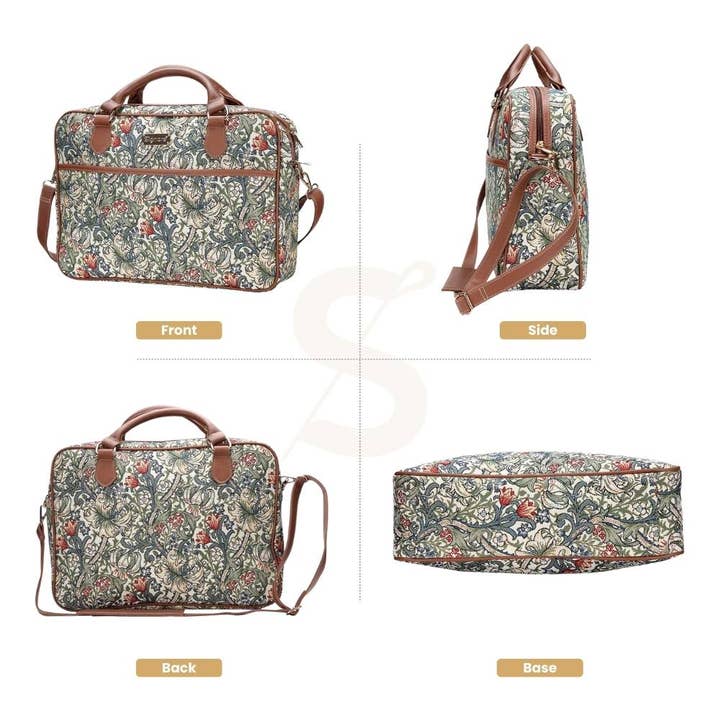 SignareArt - Wholesale Laptop Bag - Women's - CPU-GLILY | William Morris Golden Lily Computer Laptop Bag Case 15.6"1
