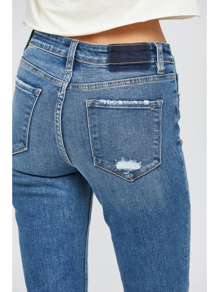 MARINE BLUE FREESTYLE MID RISE CROP for wholesale on Faire5