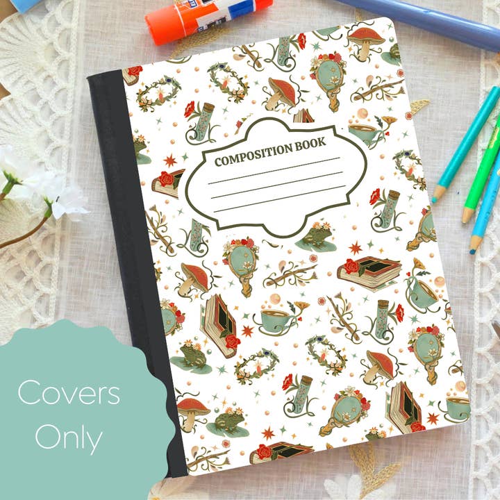 Fairy Tale-Composition Notebook Cover for wholesale by Oily Graphic Creations