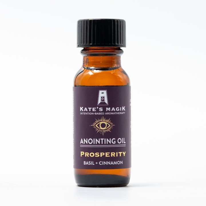 Velstandssalvningsolie, Basilikum & Kanel for engroshandel hos Kate's Magik