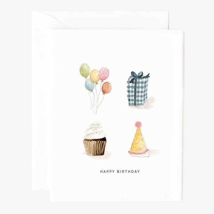 birthday things card for wholesale by emily lex studio