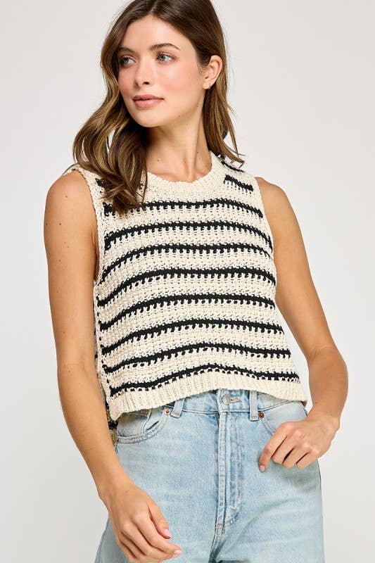 Miss Love - Wholesale Knit Top - Women's - STRIPED KNIT TOP6