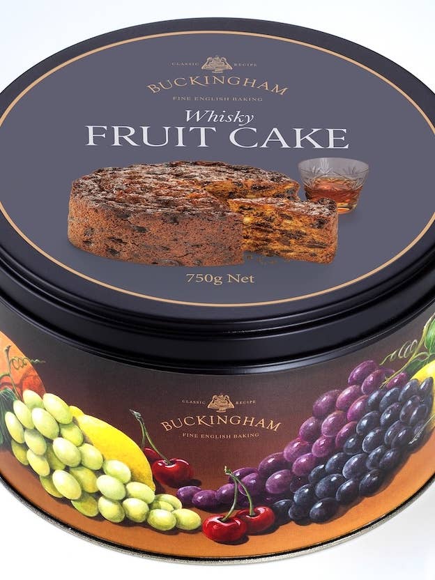 Buckingham Whisky Fruit Cake 750g Luxury Tin for wholesale by Buckingham Fruit Cakes