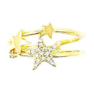 3 Star Ring for wholesale by Wrapped. By Sav