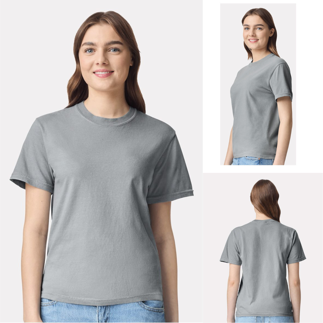 MYES BULK APPAREL - Vente T-shirt – unisexe - T-shirt en coton filé à l'anneau de poids lourd Comfort Colors3