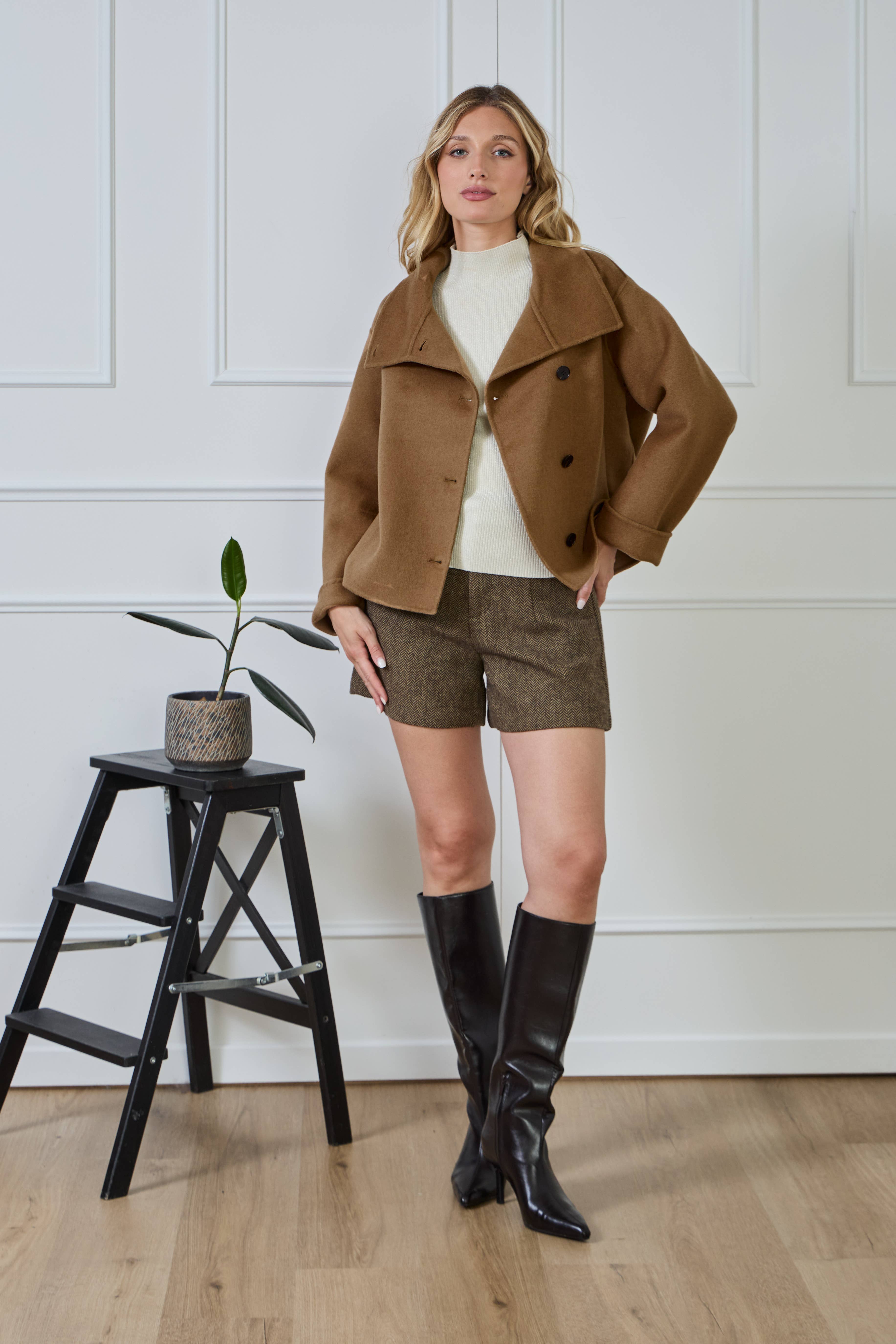 LULUMARY - Wholesale Varsity/Baseball Jacket - Women's - Short coat V32820