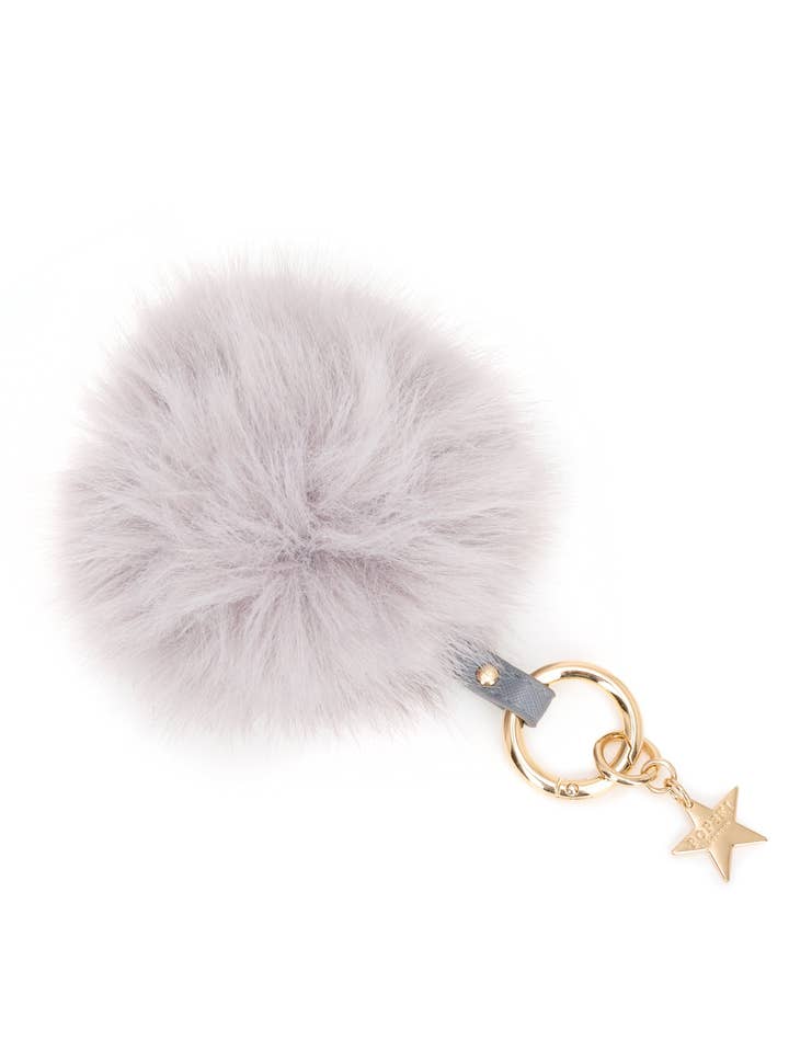 Popski London Faux Keyring Grey for wholesale by Popski London