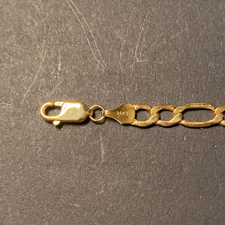 Prestige Jewelry - Venta al por mayor Collares de cadenas y eslabones - Cadena Figaro de Oro Macizo de 14k de 20 pulgadas y 6 mm