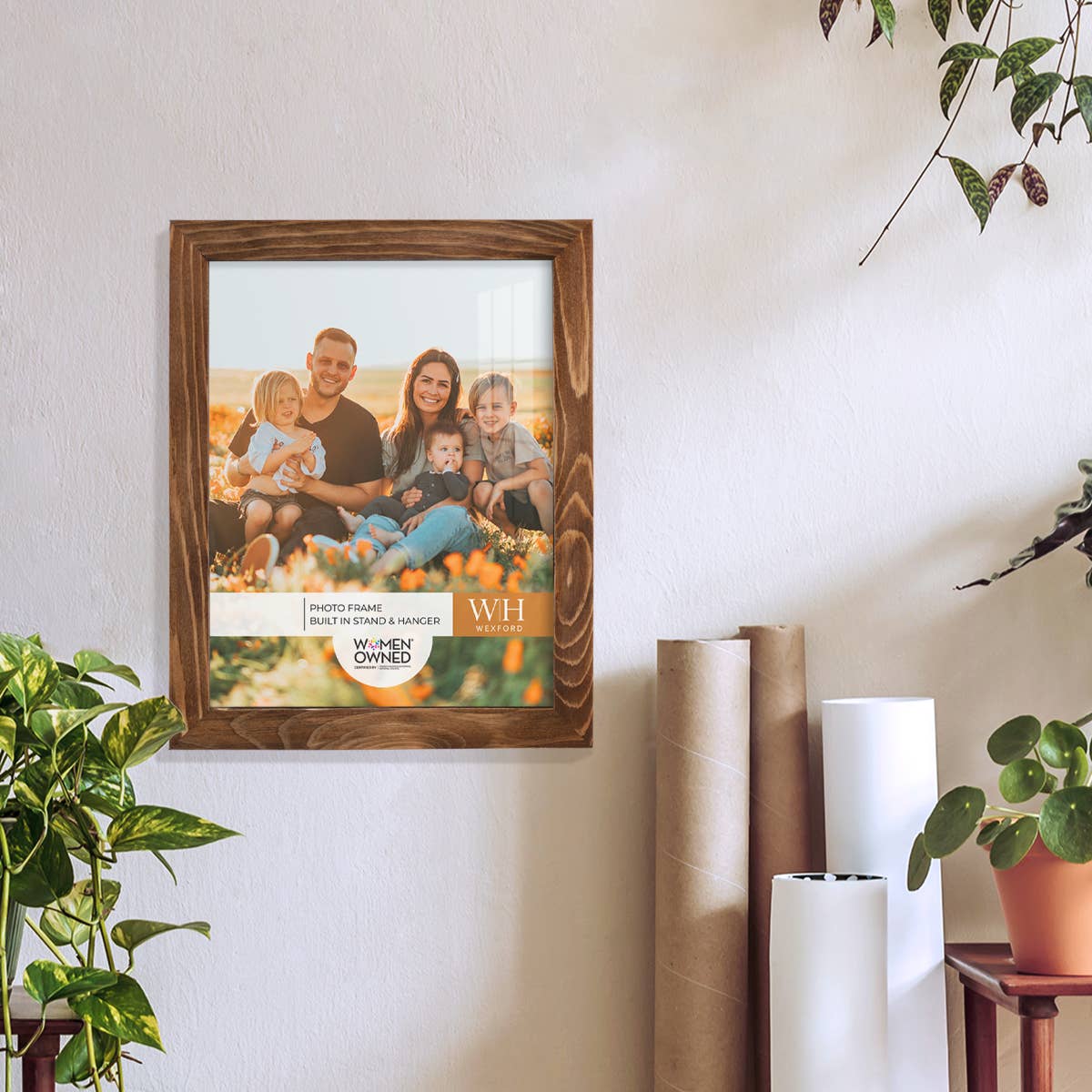 Wexford Home - Wholesale Picture Frame - Photo Frame, Real Wood with Wood Grain, Walnut23