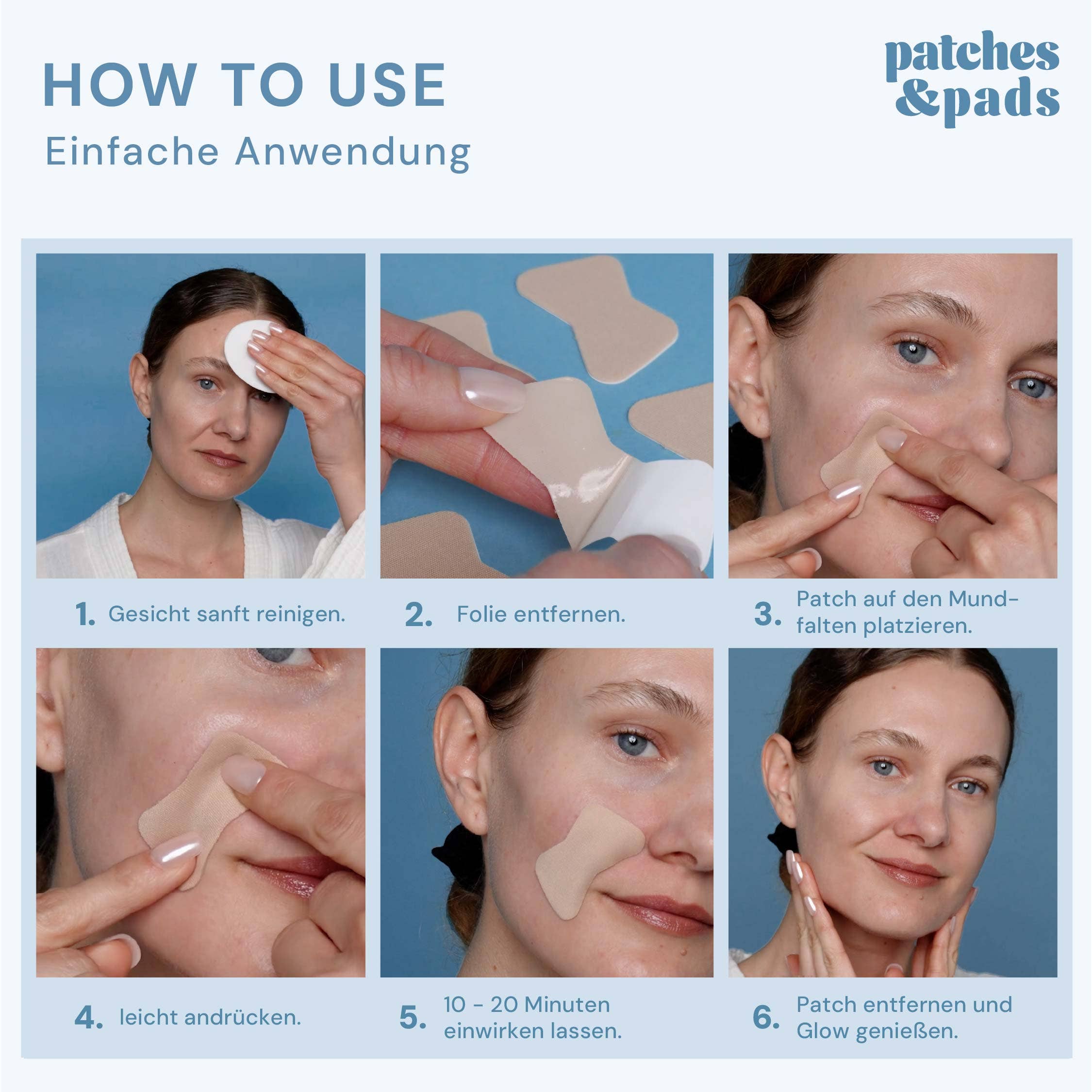 Beauty Avant-Garde – Großhandel Set zur Hautglättung – Patches & Pads Hydrogel Mundfalten Pflaster mit Hyaluron5