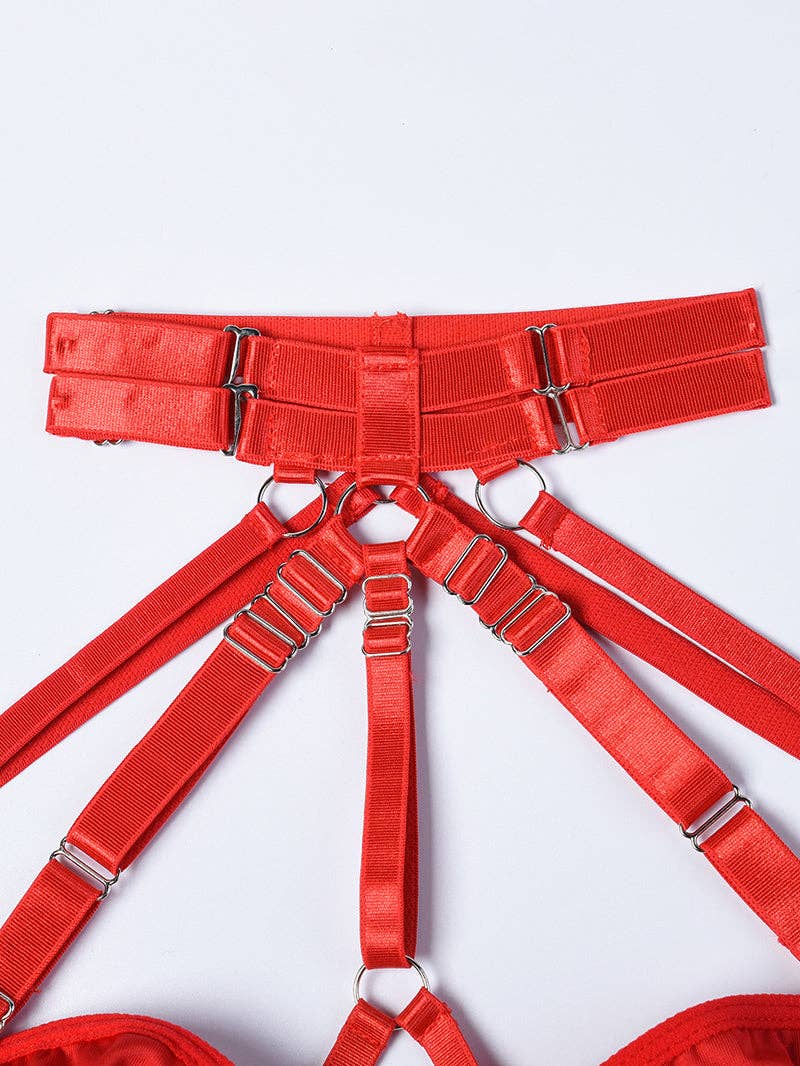 Tourtiwi - Wholesale Lingerie Bodysuit - Women's - Sexy Mesh Halter Lingerie Bodysuit35