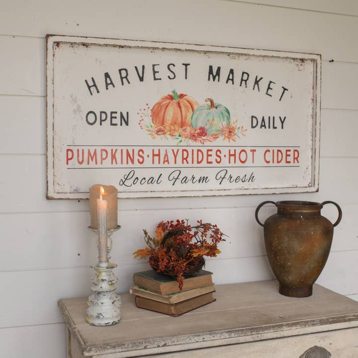 Ragon House - Wholesale Sign - HARVEST MARKET OPEN DAILY SIGN