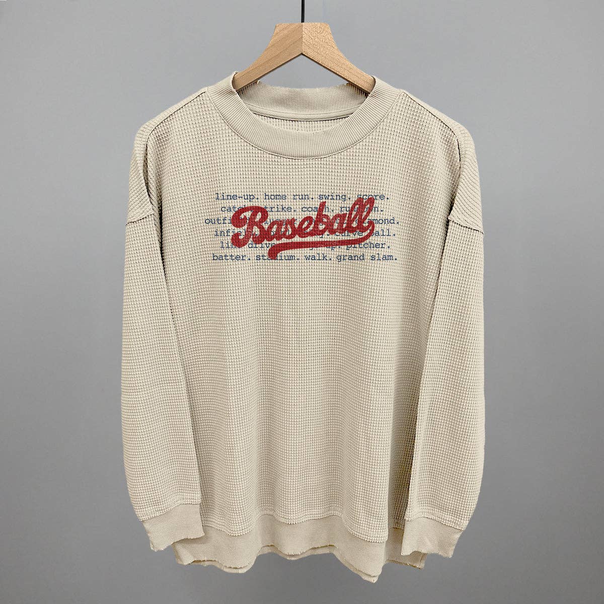 Ivy + Cloth - Wholesale Graphic Sweatshirt - Women's - Baseball Terms10