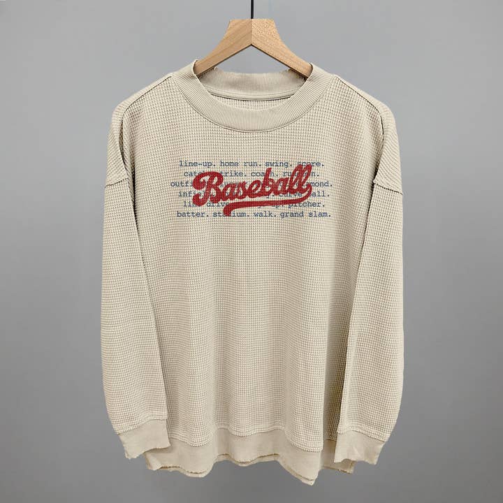 Ivy + Cloth - Wholesale Graphic Sweatshirt - Women's - Baseball Terms10