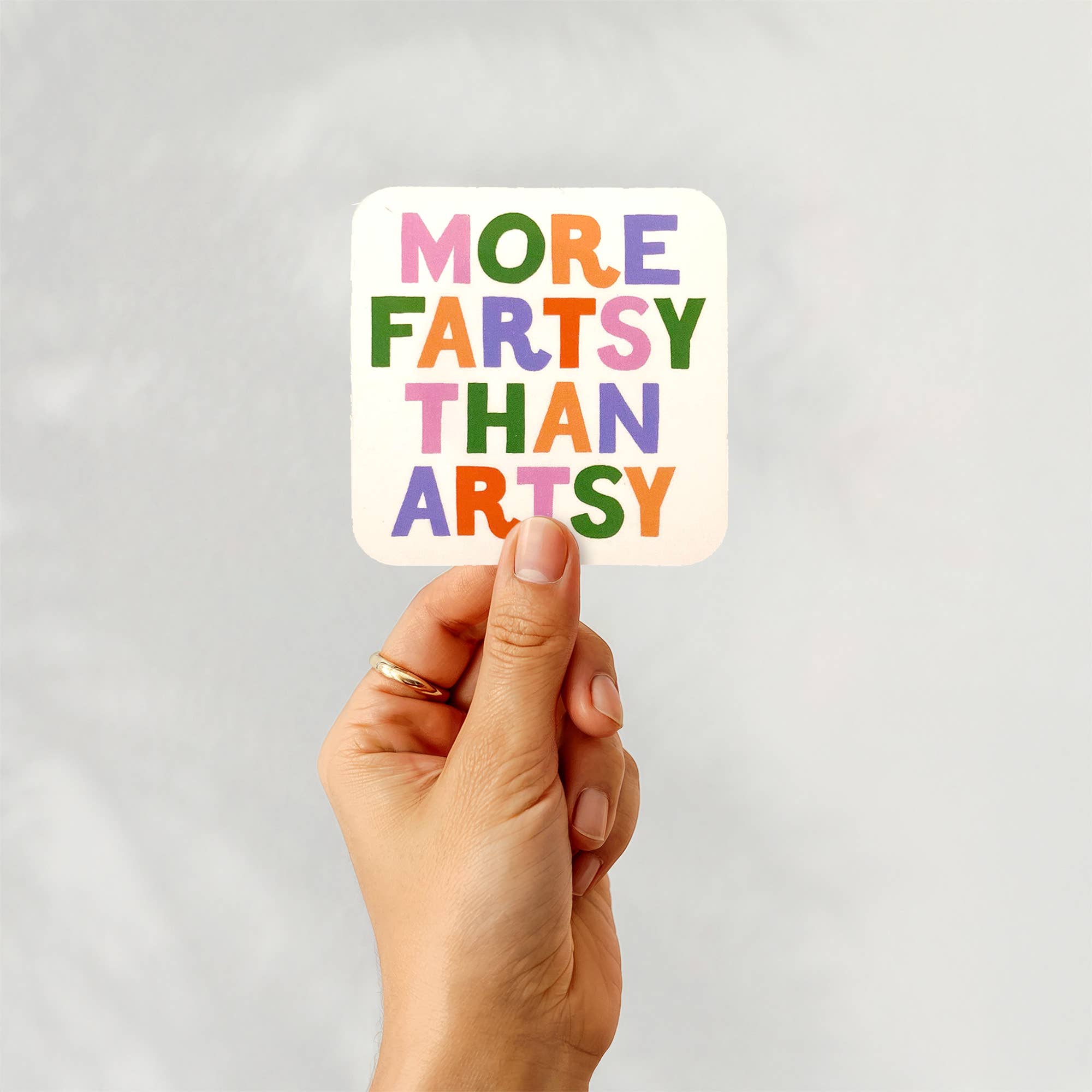 Lindsey Day Studio - Vendita all'ingrosso Adesivo - Adesivo più Fartsy che Artsy, Adesivo Divertente Adesivo Stravagante2