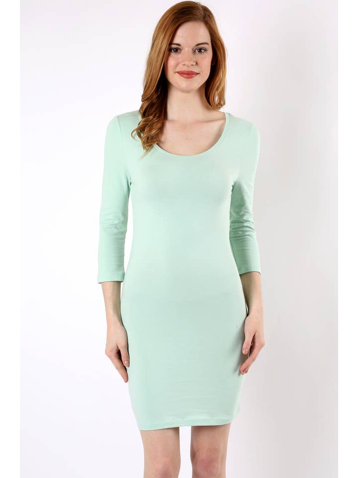 42POPS – wholesale Klänning - Dam – 42POPS kroppsnära midi-klänning i bomull, ärmlös34