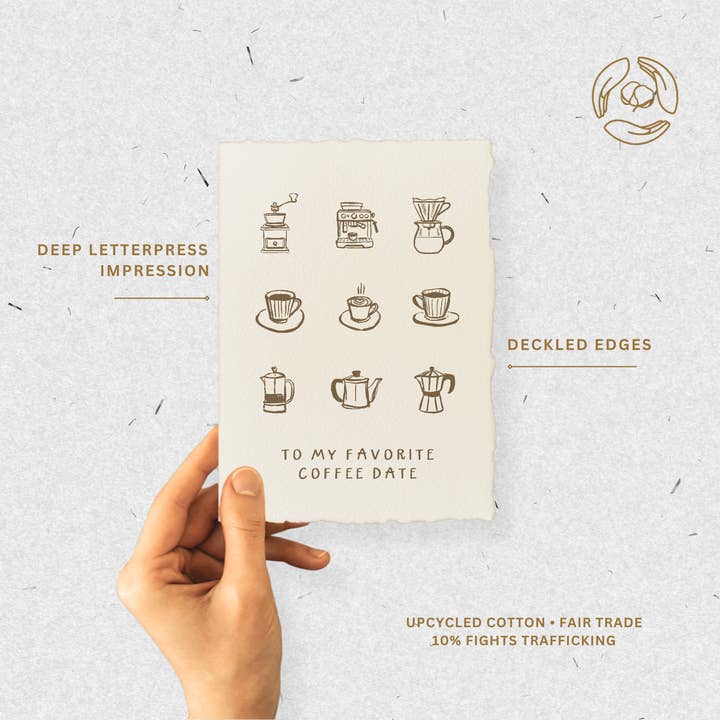 Paper Baristas – wholesale Kärlekskort – Kaffedejt Kärlek Vänskap | Miljövänligt Gratulationskort