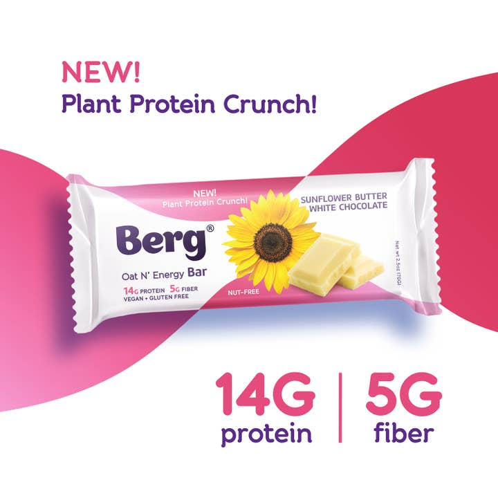 Berg Bites - Wholesale Snack bar - 2.5oz Sunflower Butter White Chocolate Energy Bar1