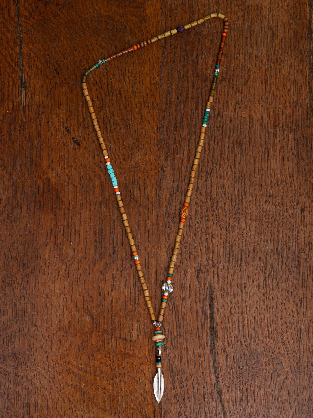 TABOO FASHION - Wholesale Beaded/pearl necklace - Spearhead beads