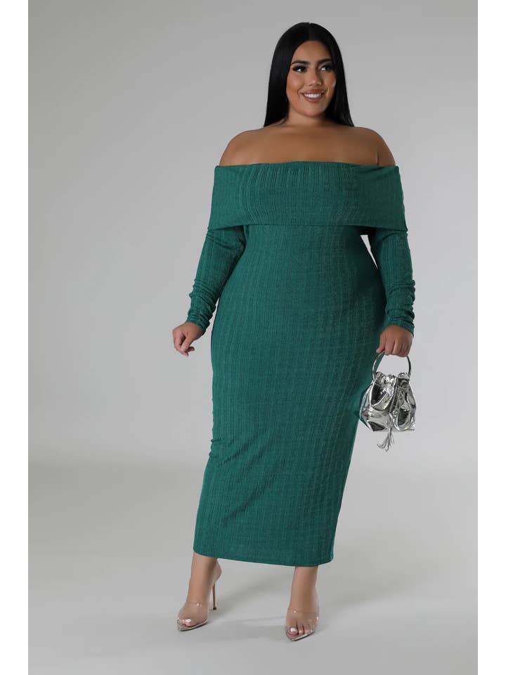 BJ's Closets - Wholesale Dress - Women's - Pace Yourself Dress Plus-Green3