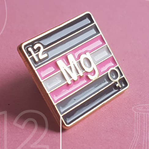 Demigirl - Magnesium | Enamel Badge for wholesale by Yas Petit Poulet